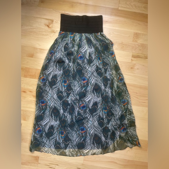 Elizabeth & James peacock skirt, small - Picture 6 of 8